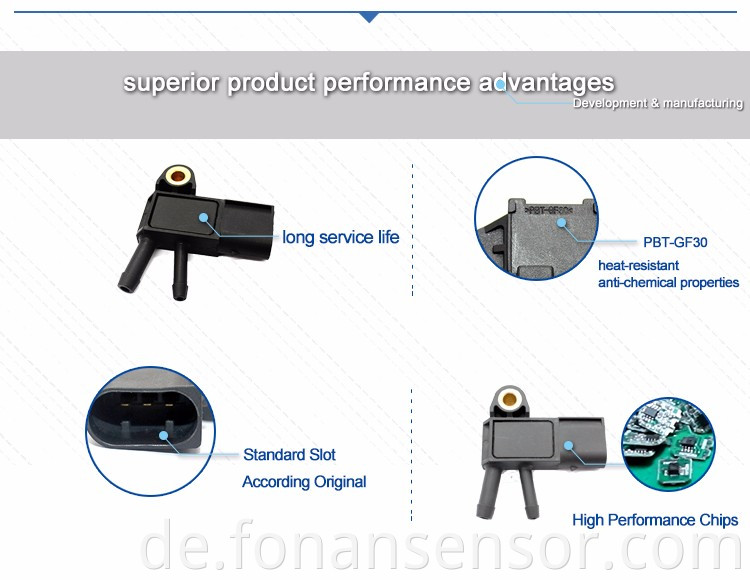 hochwertiger DPF Differenzdrucksensor nach europäischen Abgasnormen für MERCEDES GL-CLASS X164 2006 0281002823